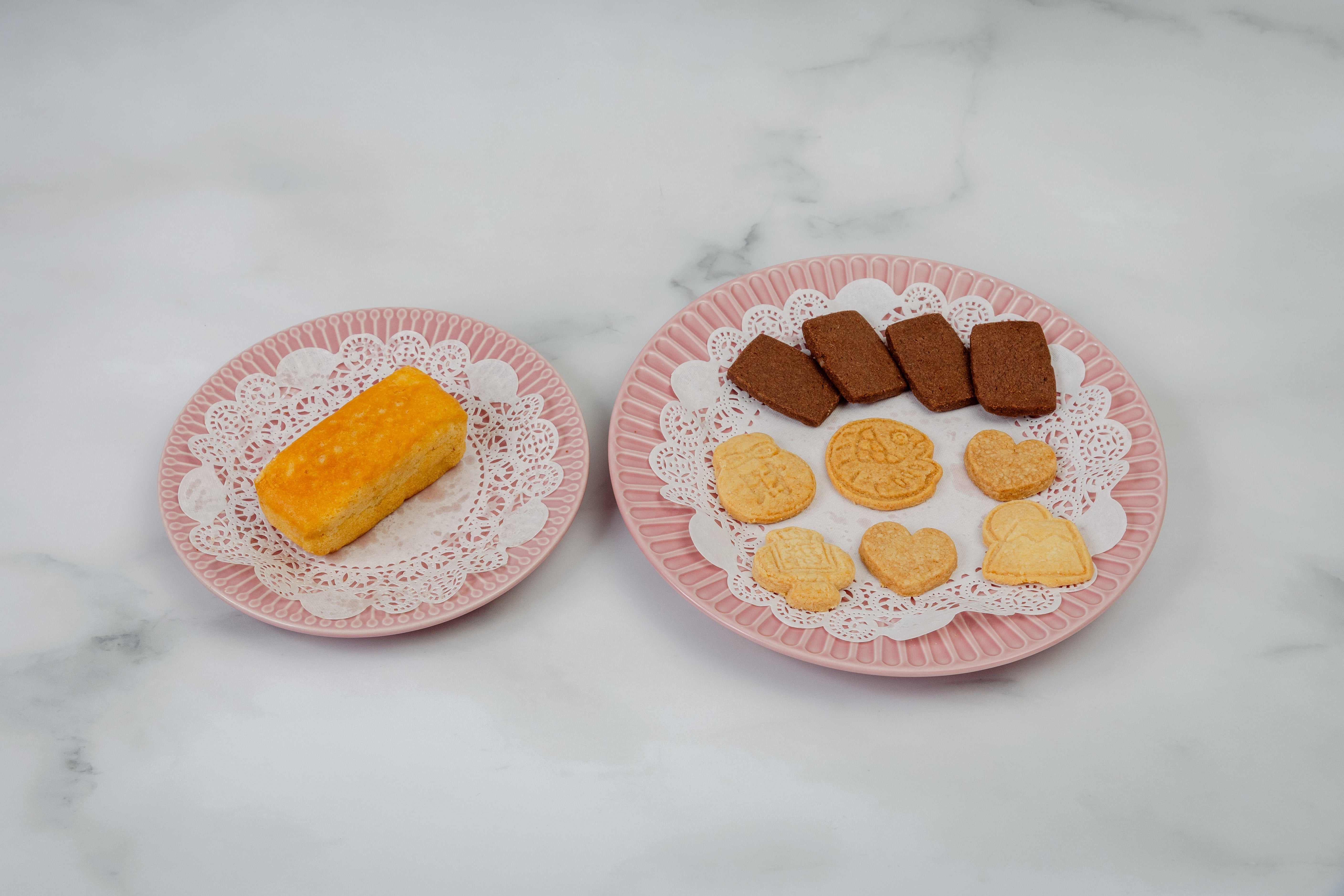 バタークッキー 詰合せ 2種（プレーン、ショコラ）＆ブランデーケーキ